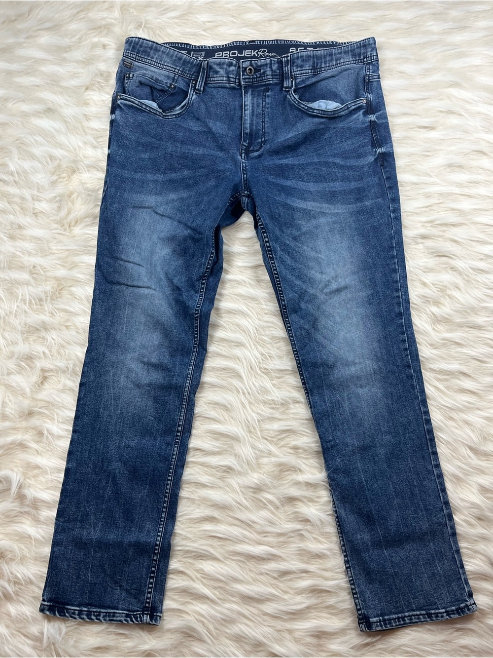 Projek Raw Hiri Jeans Men's 38x31 Mid Rise Skinny Medium Wash